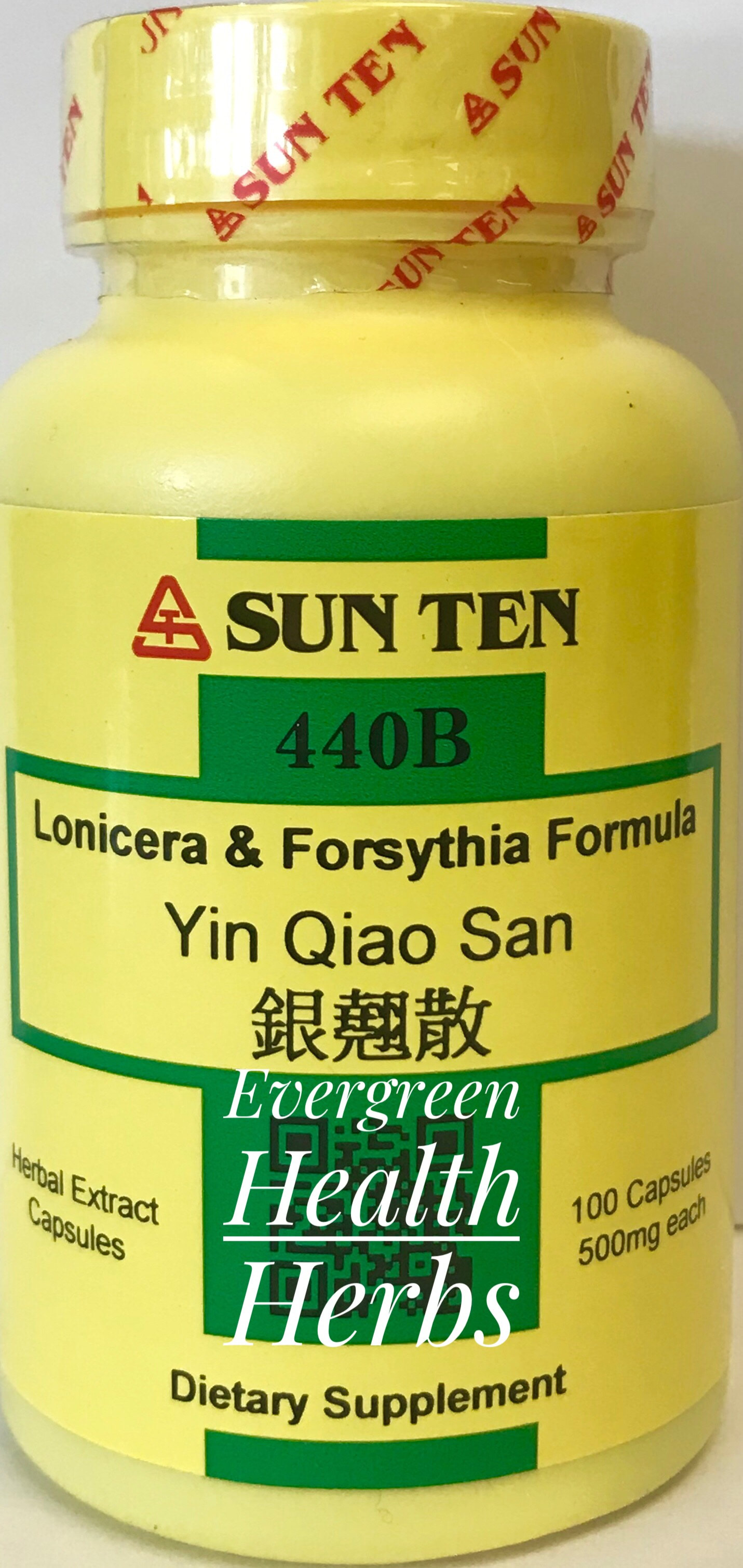 Sun Ten: Yin Qiao San (銀翹散) / Lonicera & Forsythia Formula (440B)